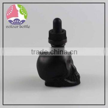 30ml skull glass bottle with childproof cap for e liquid