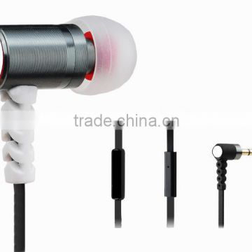 Promotional earphone /flat cable with mic for mobie phone