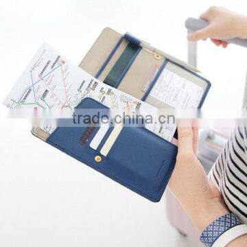 High quality pu leather passport holder