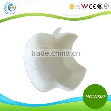 Bulk Production Apple Shape Ceramic Soy Sauce Dish