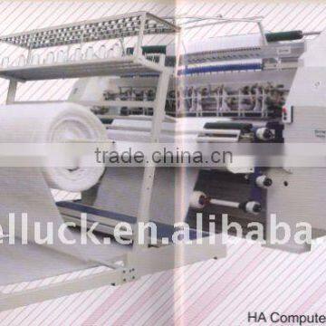 Computerized multi needle quilting machine