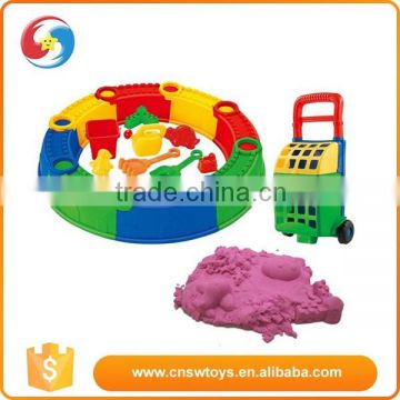 Pp full set 17PCS Beach Toy Set With 500g Space Sand toy car for girls