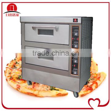 PIZZA OVEN 2 decks 4 trays Electric Bakery Oven with Ceramic STONE