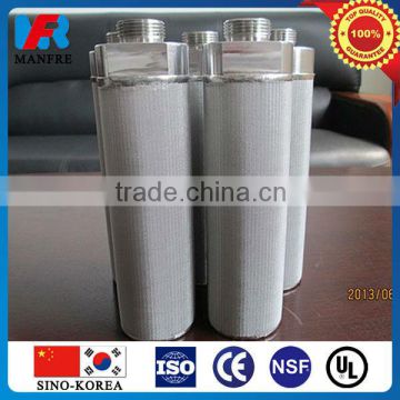 Cleanable stainless steel filter element
