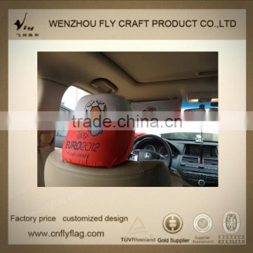 Excellent quality top sell car headrest cover flag
