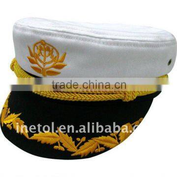 100% cotton embroidery army cap with braid