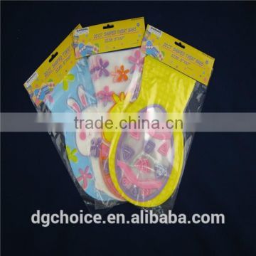 Accept custom imprinted biodegradable Easter theme shape cello candy bag