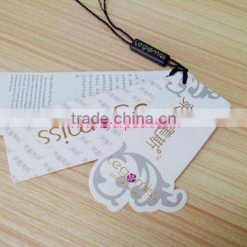 perfet quality garment clothes paper swing ticket