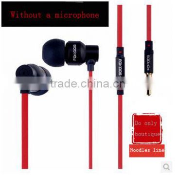 hot NEW 3.5mm Red Earphone Headphone Earbud WIth microphone talk volume control for iphone 4 4th 4s