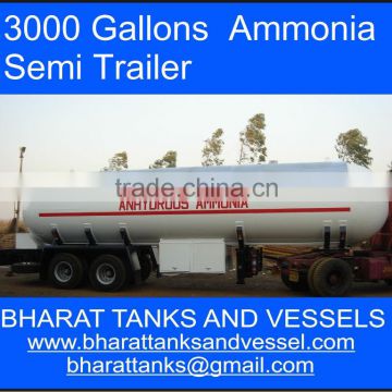 3000 Gallons Ammonia Semi Trailer