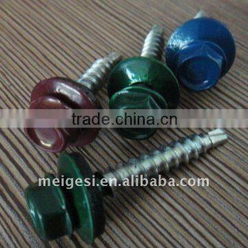 Painted Hex Washer Self-Drilling Screw with EPDM