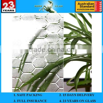5mm Clear Karatachi Puzzle Glass with AS/NZS 2208