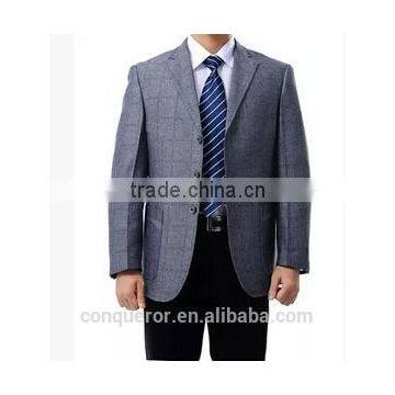 micro-check wool 'M Line' 3-Button Suit With Flat Front Pants (SHT1060)