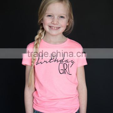 Newest Pink Girl T Shirt Cotton Softly Girls Tee Fancy Baby Kids Wear GT90423-4