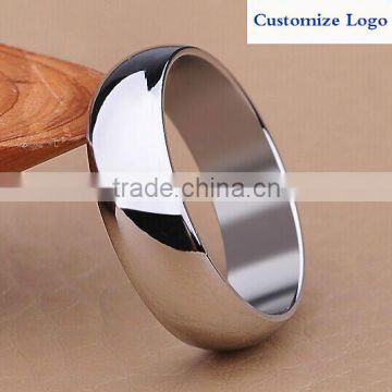 Jewelry Stainless Steel Mens Wedding Band Ring Polish Charm Customize Logo