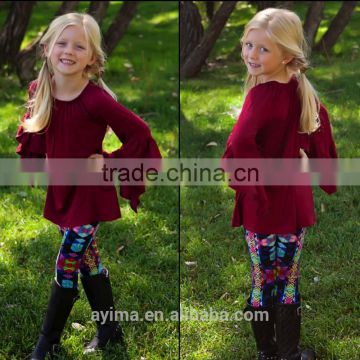 ruffle sleeve sweet child clothing cheap wholesale children clothing usa