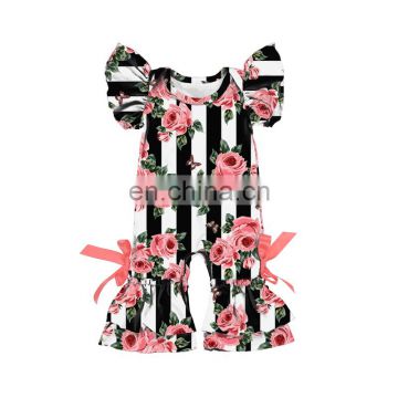 Girl Flower Bodysuit Overall Jumpsuit Newborn Baby Clothes