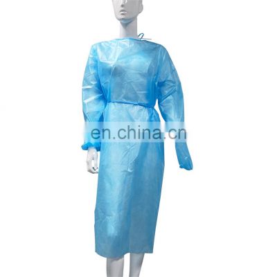Factory direct price Consumable blue waterproof disposable surgical drapes and gowns make machine  with knit cuff