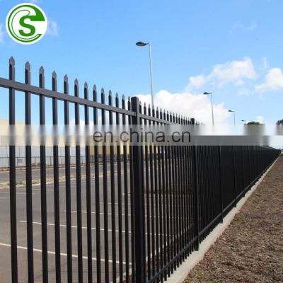 Export to USA Black color Arrow Iron Picket Fence Panel price