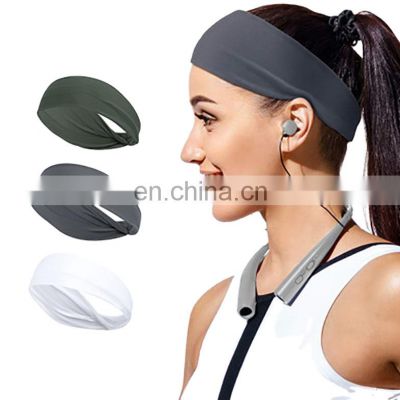 New Design Headband Quality Running Headband Anti Slip Custom Yoga Elastic Sports Sweat Headband