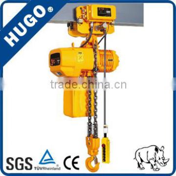 3ton moved type electric chain hoist, hoist with high quality trolley