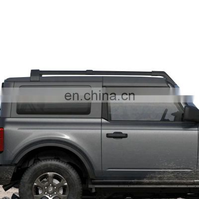 Car Styling For Ford Bronco 2021 Aluminum Alloy Side Bars Cross Rails Roof Rack Luggage Carrier Rack