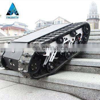 Truck Robot Chassis 80kg Payload Rubber Track Robot Chassis
