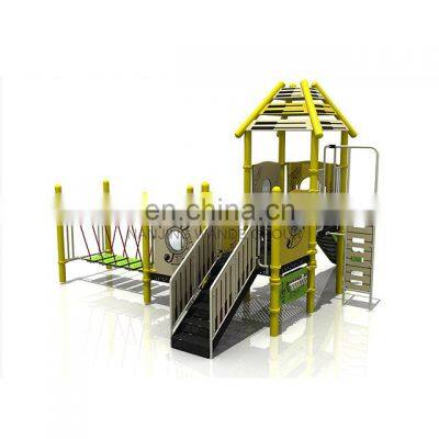 Musical Theme Amusement Park Games HDPE Playsets Kids Outdoor Playground Plastic Slides Equipment for Preschool