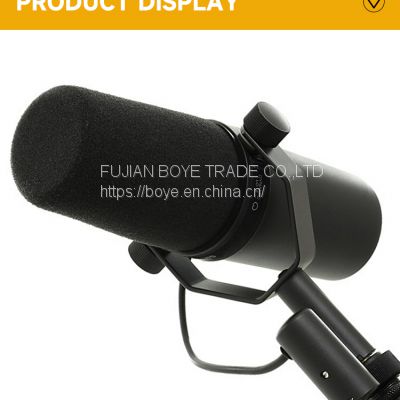 SM7B Professional Vocal Dynamic Microphone for Studio Recording Broadcasting Podcasting Streaming with Wide Range Frequency