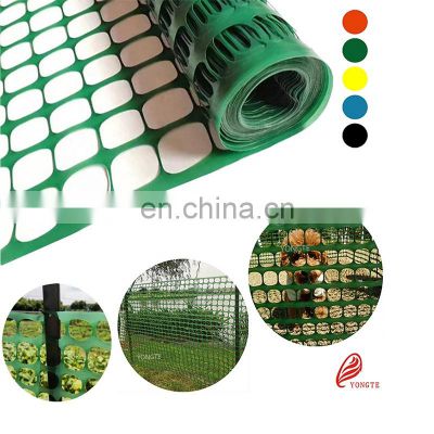 China garden fence factory 4X100' PE green plastic mesh fencing for garden plant protection