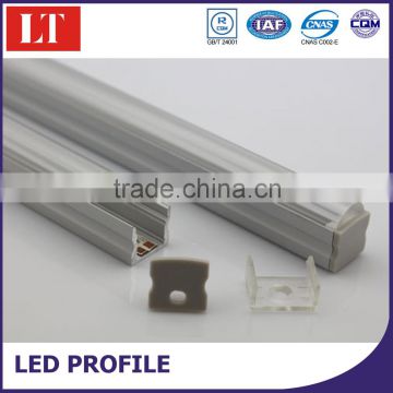 led strip profile aluminum,frosted or clear cover,end caps,clips,customized length,many type are available