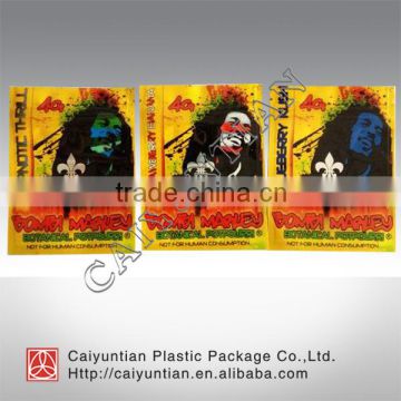 4g 10g Mr. Marley plastic herbal incense zipper bag