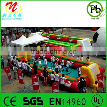 Giant inflatable soccer field inflatable football game