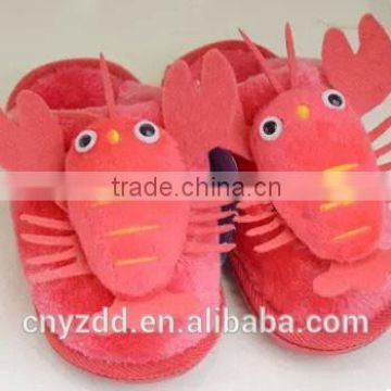 wholesale plush funny slippers/plush crab slipper /stuffed plush crab slipper