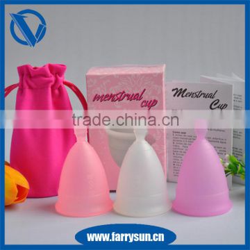 Free Sample Custom packaging FDA Approved ladies menstrual period cup