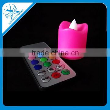 color change moving wick flameless led candle light