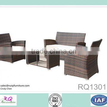 Outdoor Rattan Sofa Sets Steel Frame PE Rattan