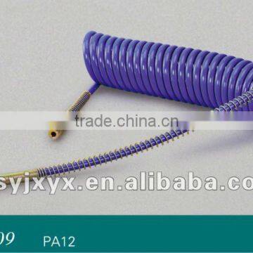 trailer blue air coil hose long ender with spring