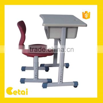 Modern adjustable height desk and chair
