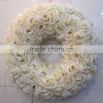 White Rose Wreath Light fot Wedding Decoration