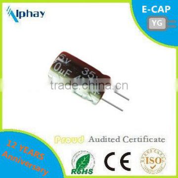 470uF 35v 10X16 20% aluminum electrolytic capacitor