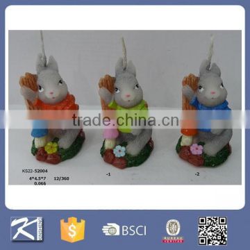 2015 Latest decorative easter rabbits candle