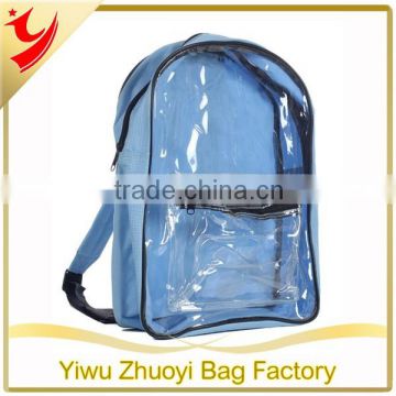 3 mm Clear Plastic PVC Security Backpack with Padded Straps Loop Handle