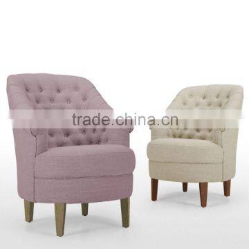 Antique design with button fabric tub chair YB70142