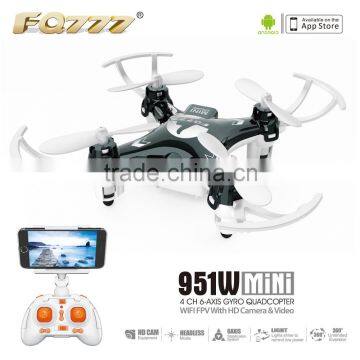 FQ777 New model 951W WIFI FPV control nano rc drone 4CH 6Axis mini quadcopter drone con 0.3MP camera helicopter