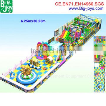China 2015 kids giant plastic indoor playground fence for mall