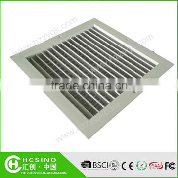 HVAC Systems Ceiling Air Conditioning Aluminum Linear Air Grilles / Air Directional Diffuser with White Spray Painting