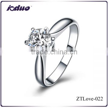 Fashion New Arrival Six Jaw Crown 925 Sterling Silver Rings