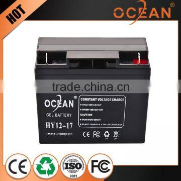 Most popular stylish certificated 12V 17ah battery rechargeable