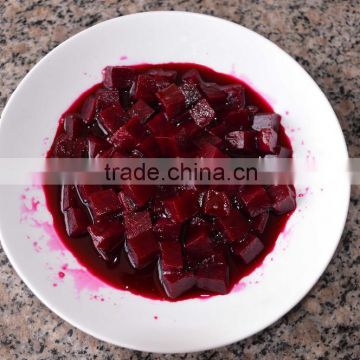 Canned beetroot diced